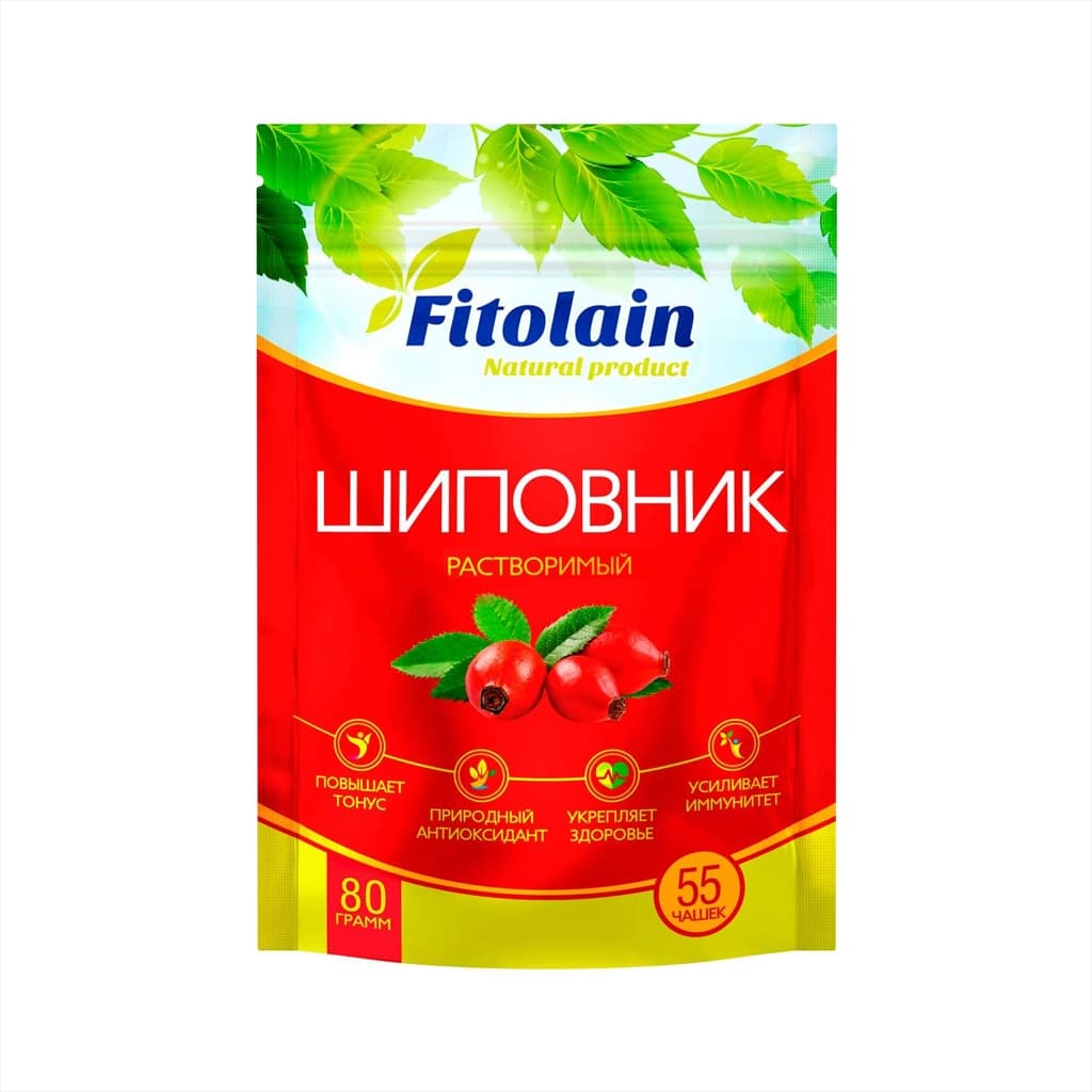 Растворимый напиток из шиповника марки Fitolain
