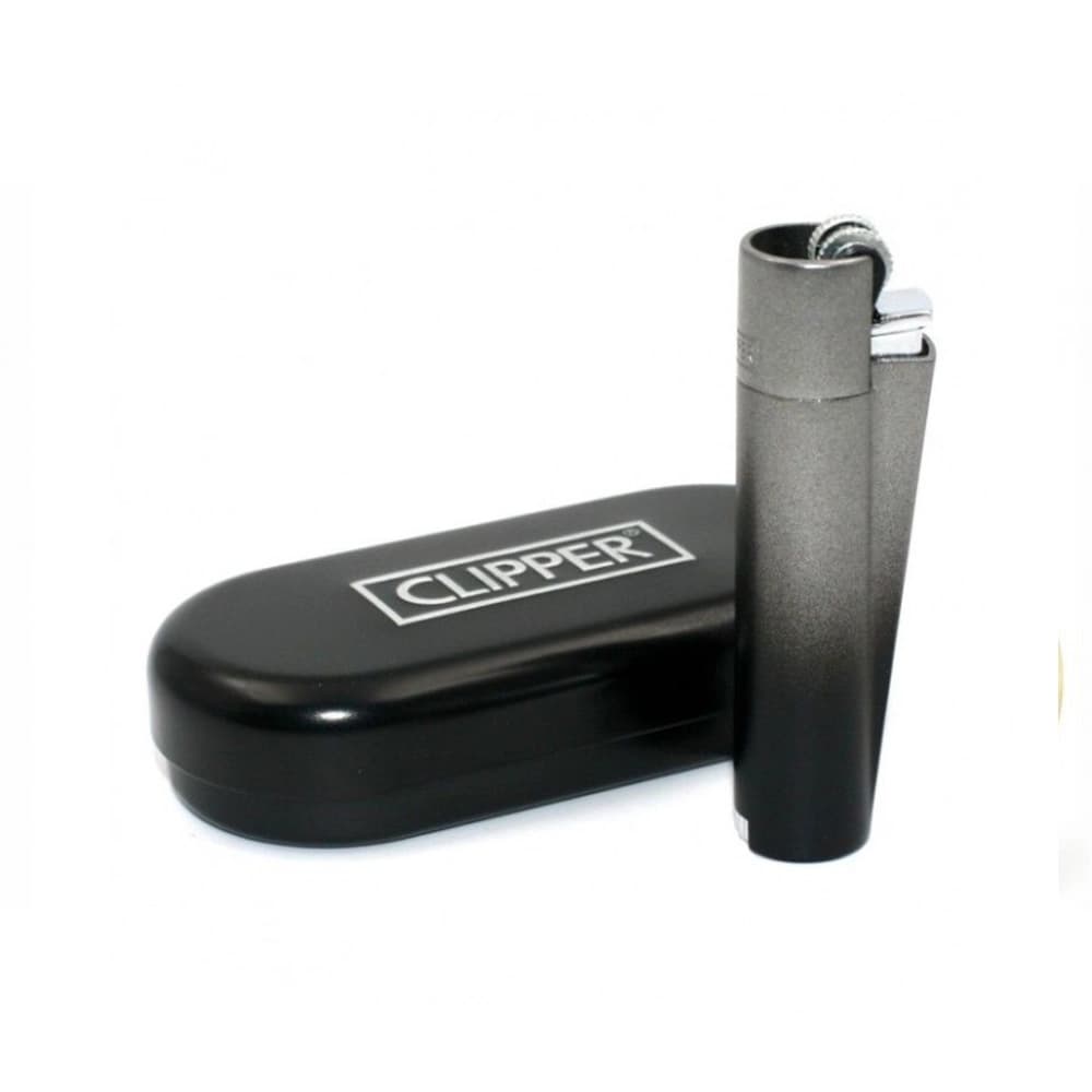 Зажигалка CLIPPER "BLACK GRADIENT" Metal кремниевая (8*12)