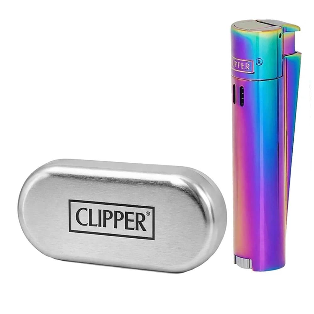 Зажигалка CLIPPER "ICY JET" металическая turbo пьезо (8*12) CMKJ11 мало