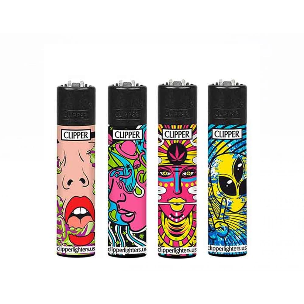 Зажигалка CLIPPER "PATTERN", кремниевая круглая (10*48)
