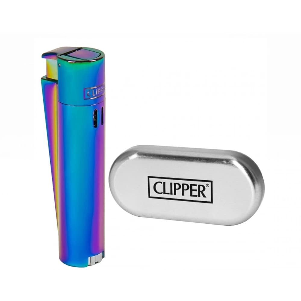 Зажигалка CLIPPER "DARK NEBULA " пьезо Tурбо c брендом (10*48)