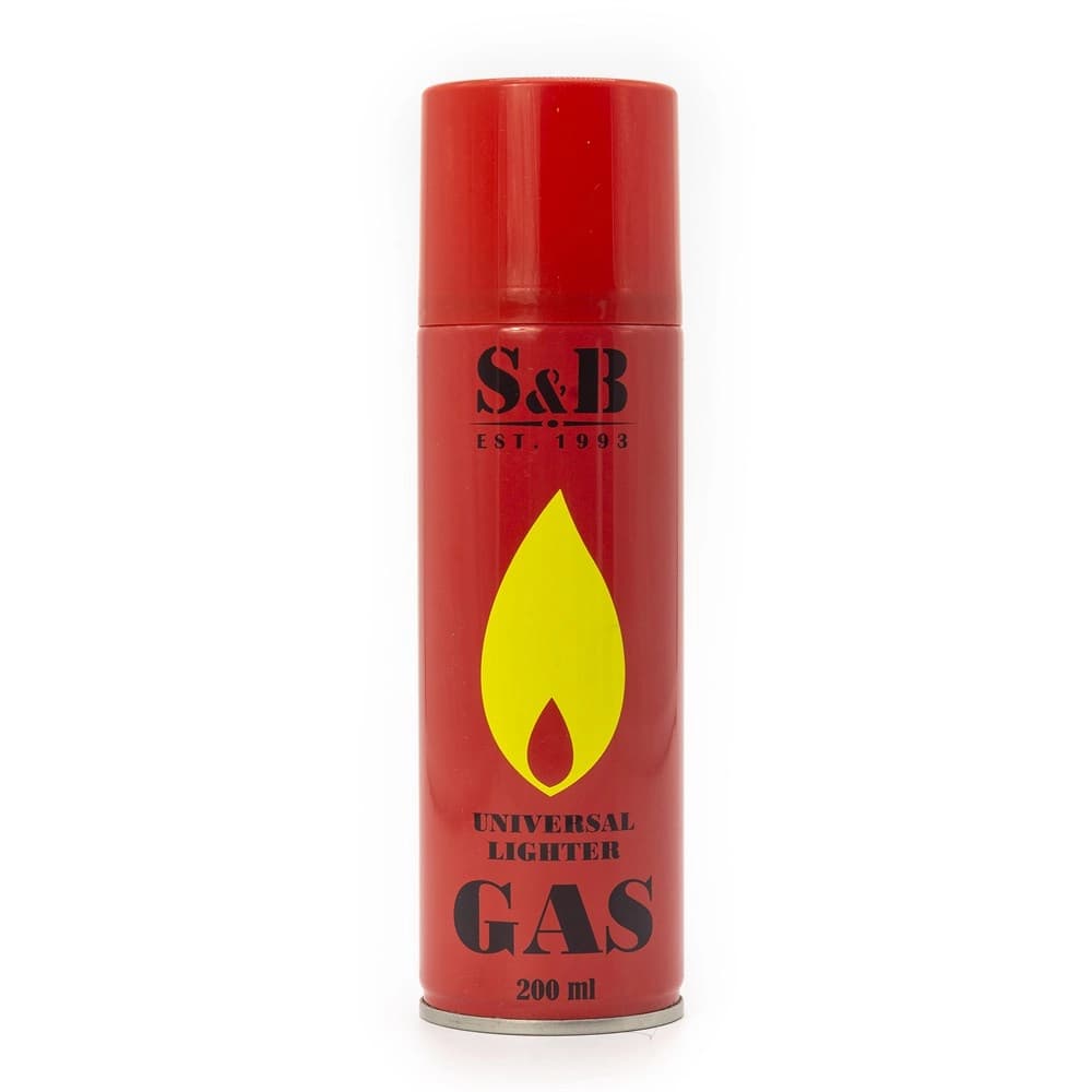 Газ для зажигалок "S&B", 200 мл. d.52 мм.