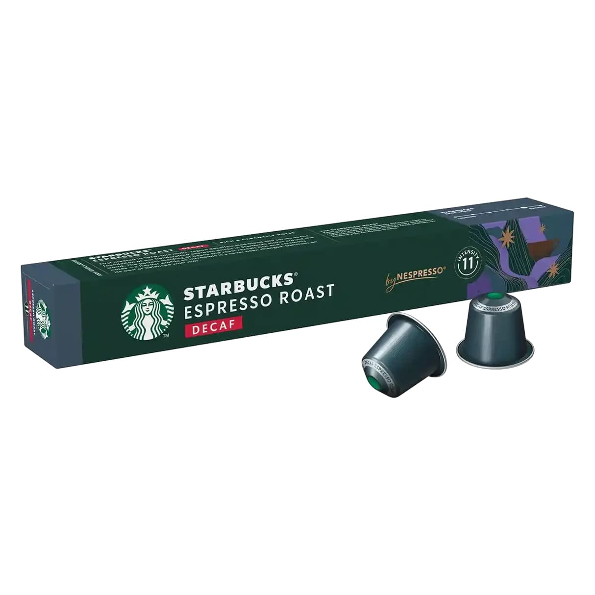 Nespresso Starbucks Espresso Roast Decaf (Капсулы Старбакс Эспрессо Декаф) 10×5,7г