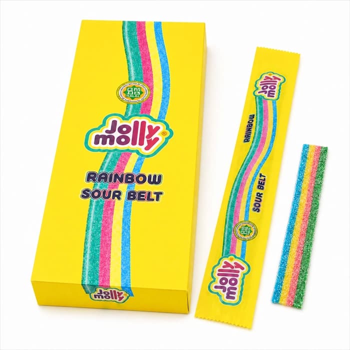 Жевательный мармелад Jolly Molly Кислая Лента Тутти Фрутти 8г (48)*12