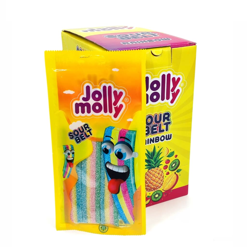 Жевательный мармелад Jolly Molly Кислая Лента Радуга 70г (24)*6