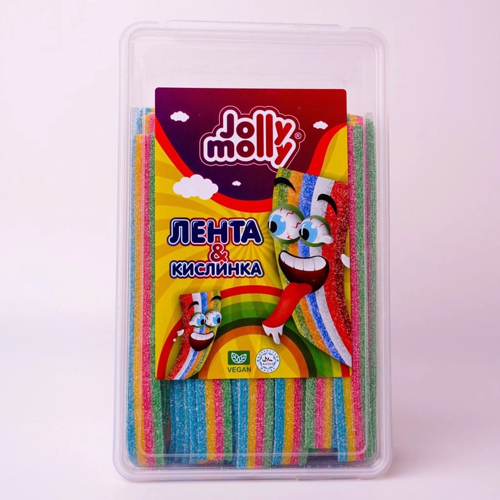 Жевательный мармелад Jolly Molly Кислая Лента Радуга 15г (72)*6