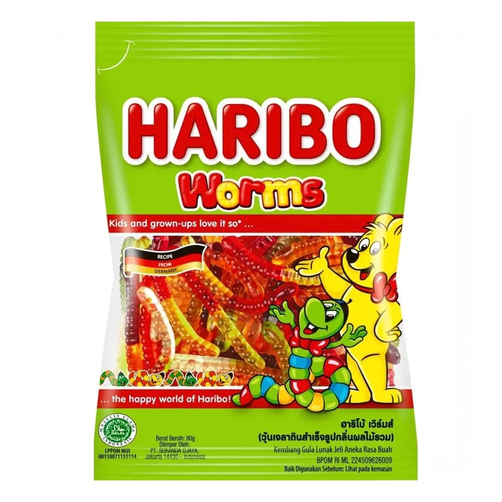 Haribo Worms (Мармелад Харибо Червячки) 80г (24)
