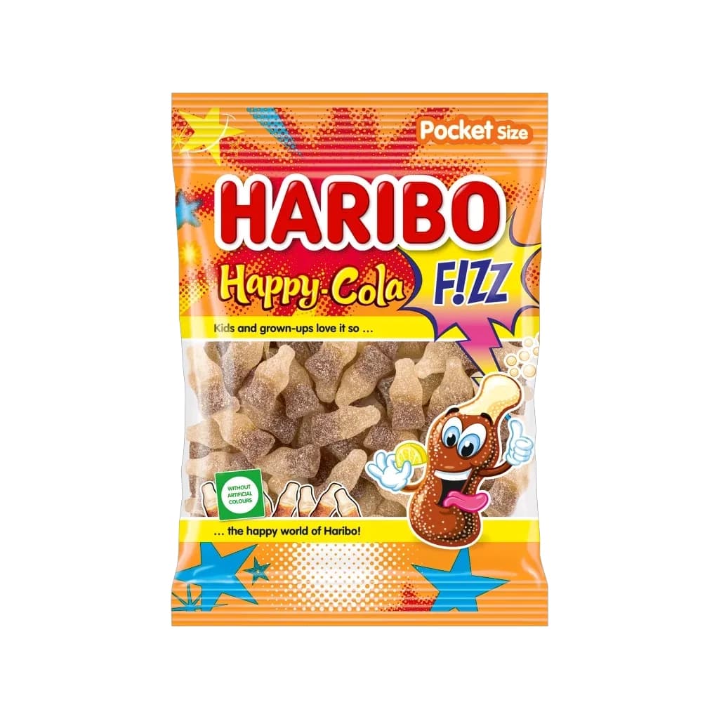 Haribo FIZZ HAPPY COLA (Мармелад Харибо Шипучая Кола) 70гр (24)