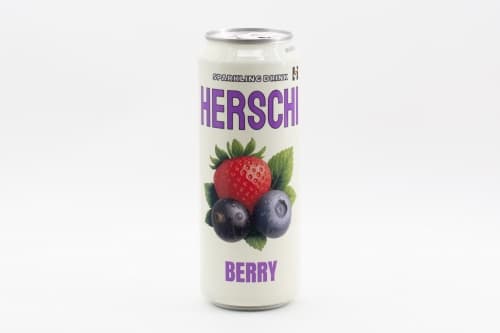 Напиток б/а газ. HERSCHI Berry со вкусом Черники, Клубники, Черной смородины 450мл Россия ж/б