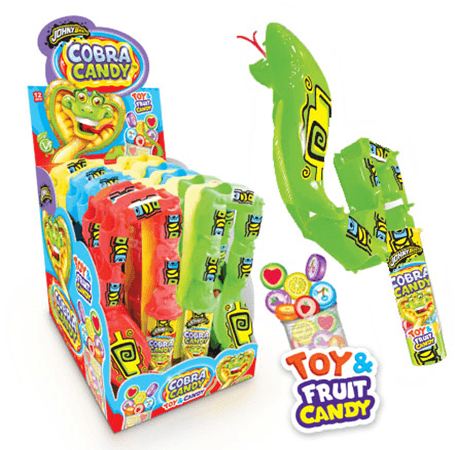Игрушка Джони Бии Кобра с драже 16 грамм / Johny Bee 16 g