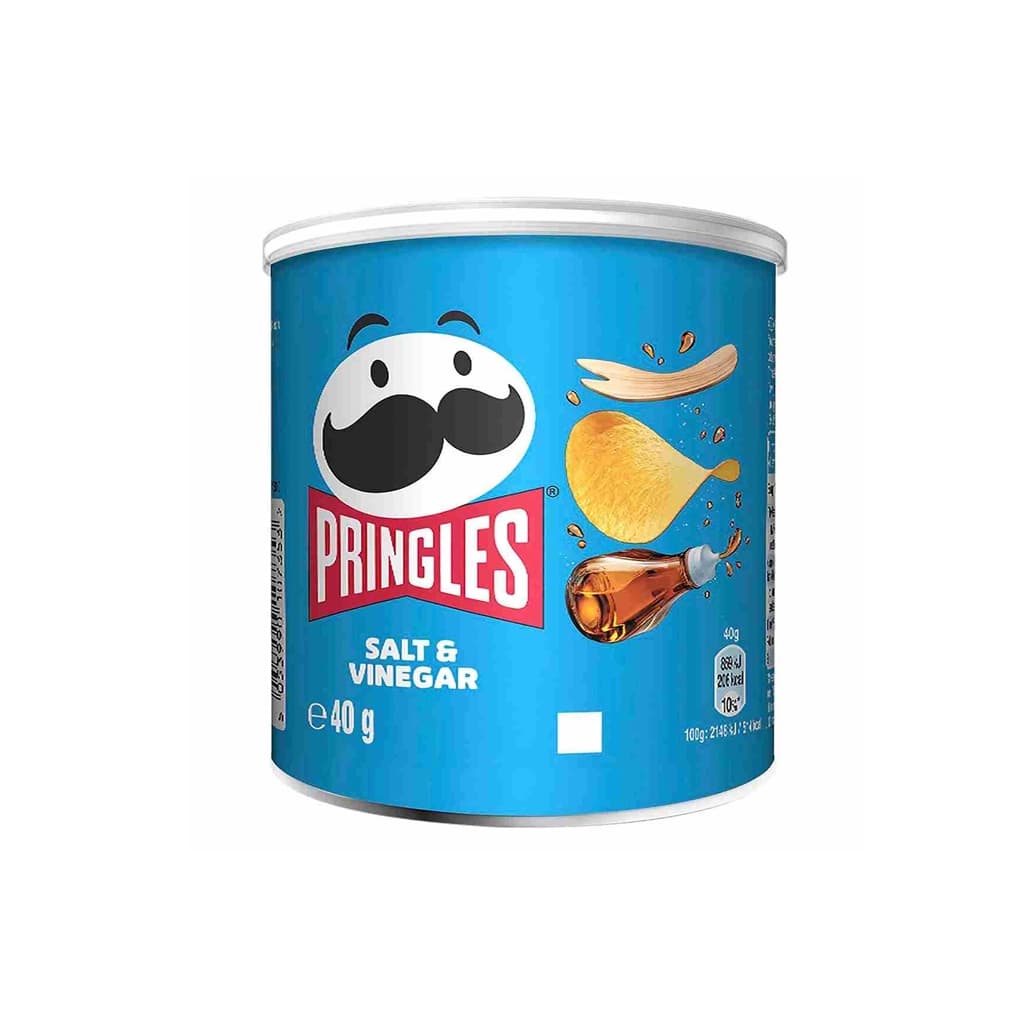 Картофельные чипсы Pringles SALT& VINEGAR 40 гр 1 банка