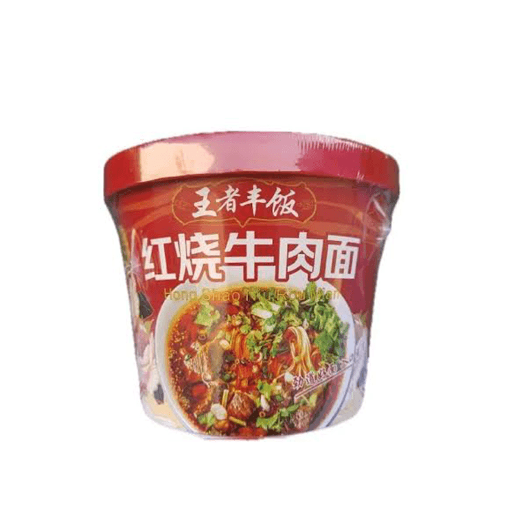 Ванджэ Фэн Фань 125 гр Со вкусом говядиной и квашеной капустой Лапша быстрого приготовления